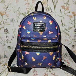 Disney Parks Exclusive Purple Snacks Loungefly Backpack